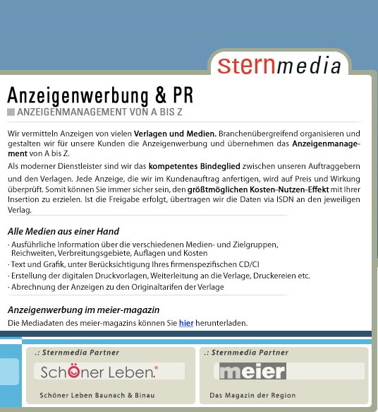 Werbeagentur Wendelstein, Offsetdruck Service in Wendelstein, sowie die Werbeagentur für Kommunikation und Emotion, ist Sternmedia